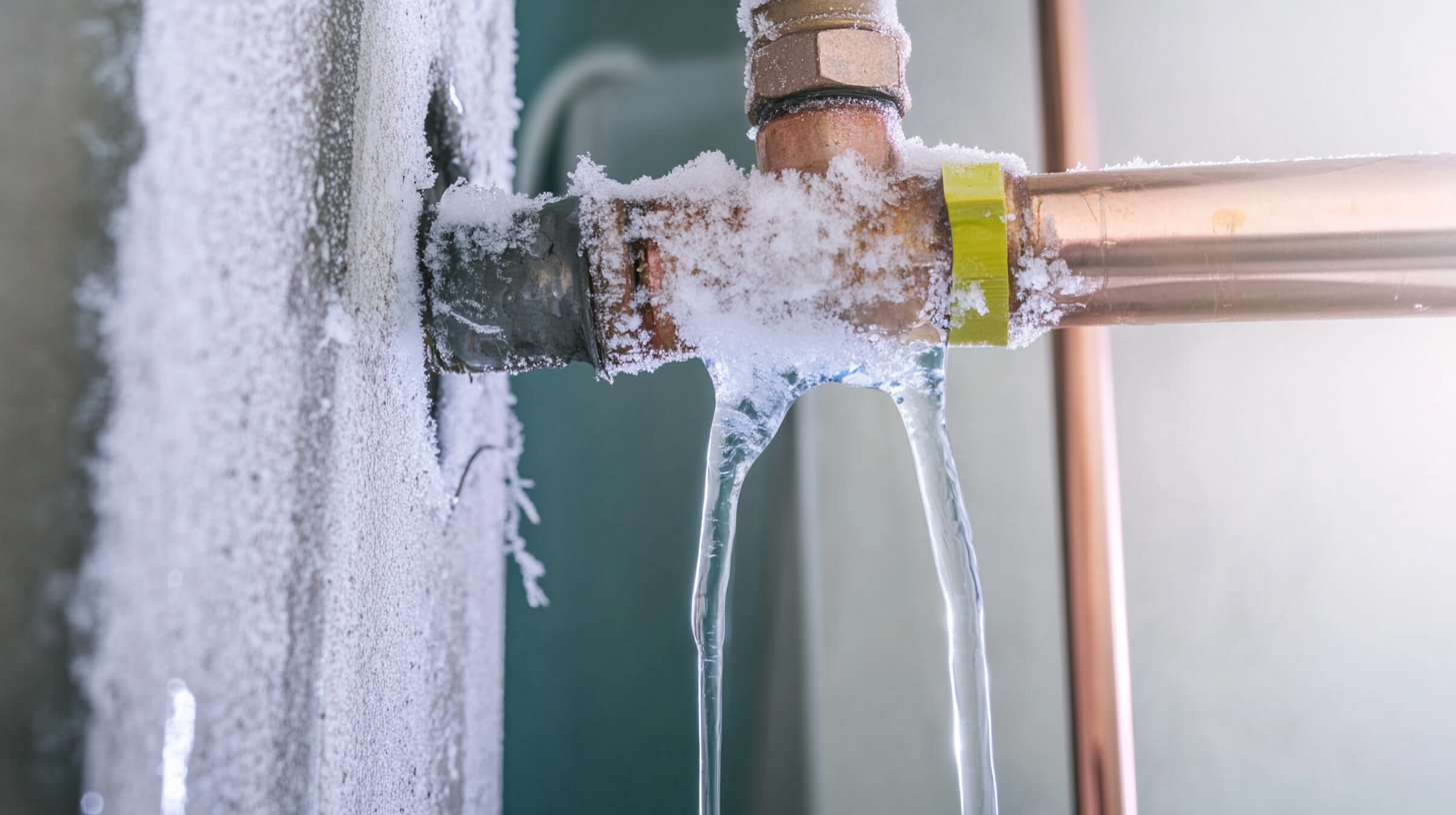 a frozen burst pipe in georgia