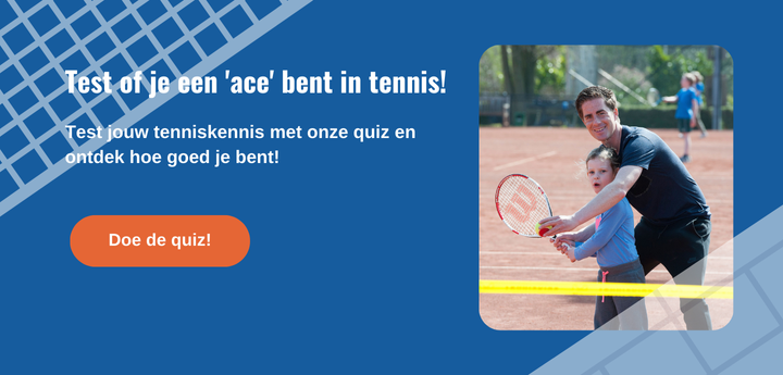 Banner naar een externe Tennis Quiz voor kinderen