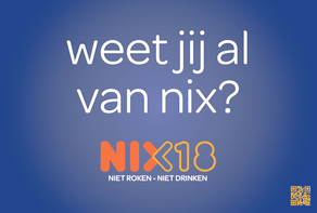 Banner van Nix18 campagne