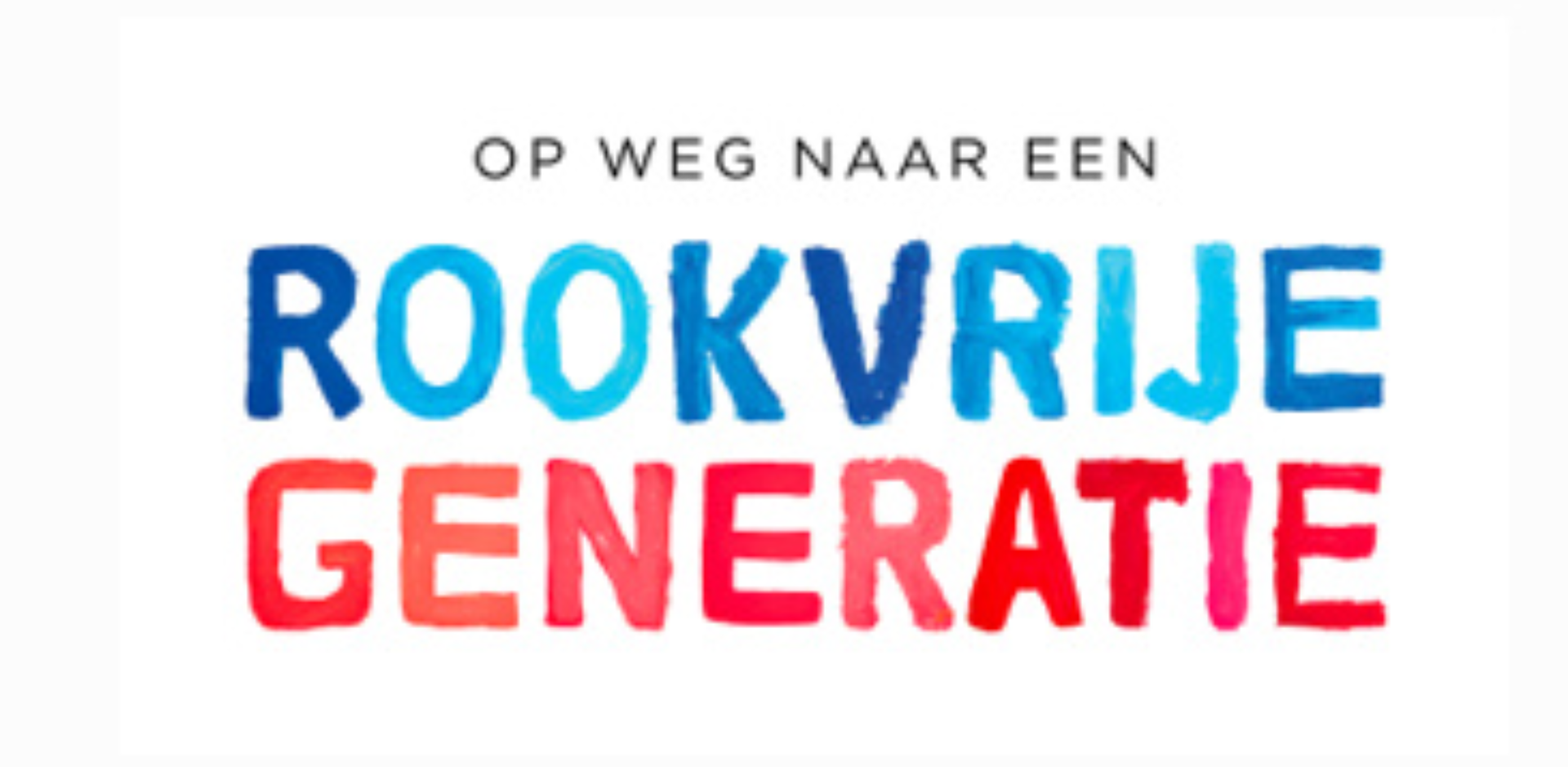 Banner van Rookvrije Generatie campagne