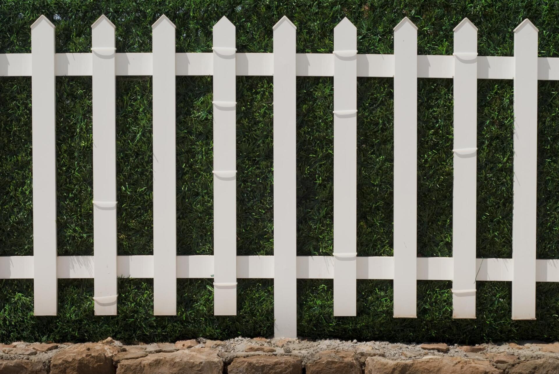 a sturdy picket fencing