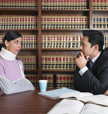 An Attorney Talking To Woman | Philadelphia, PA | Bishop, Dorfman, Kroupa & Bishop, P.C.