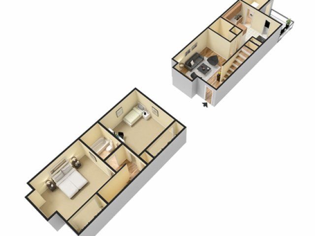 2 bedroom floor plan