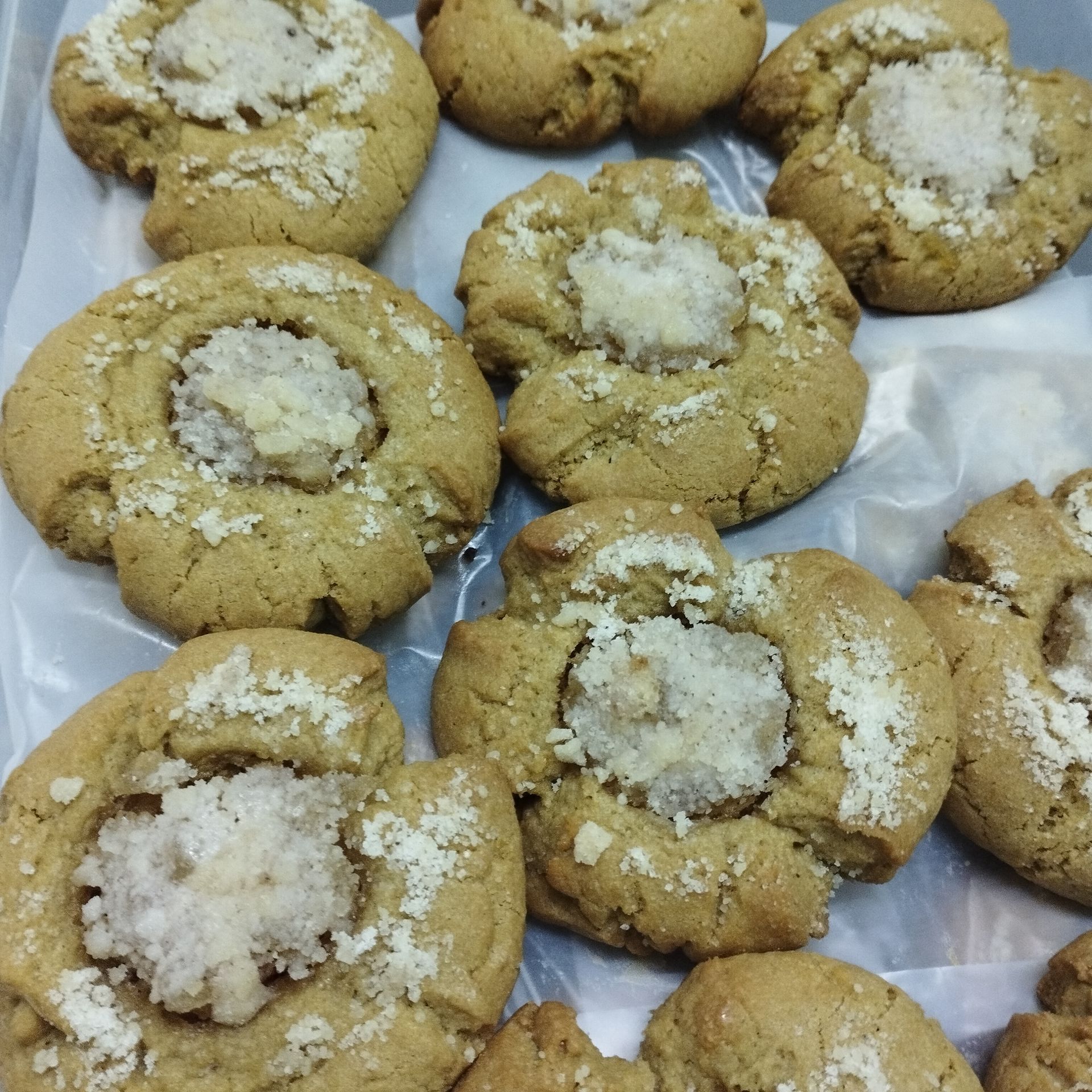 Cookie de crumble de manzana