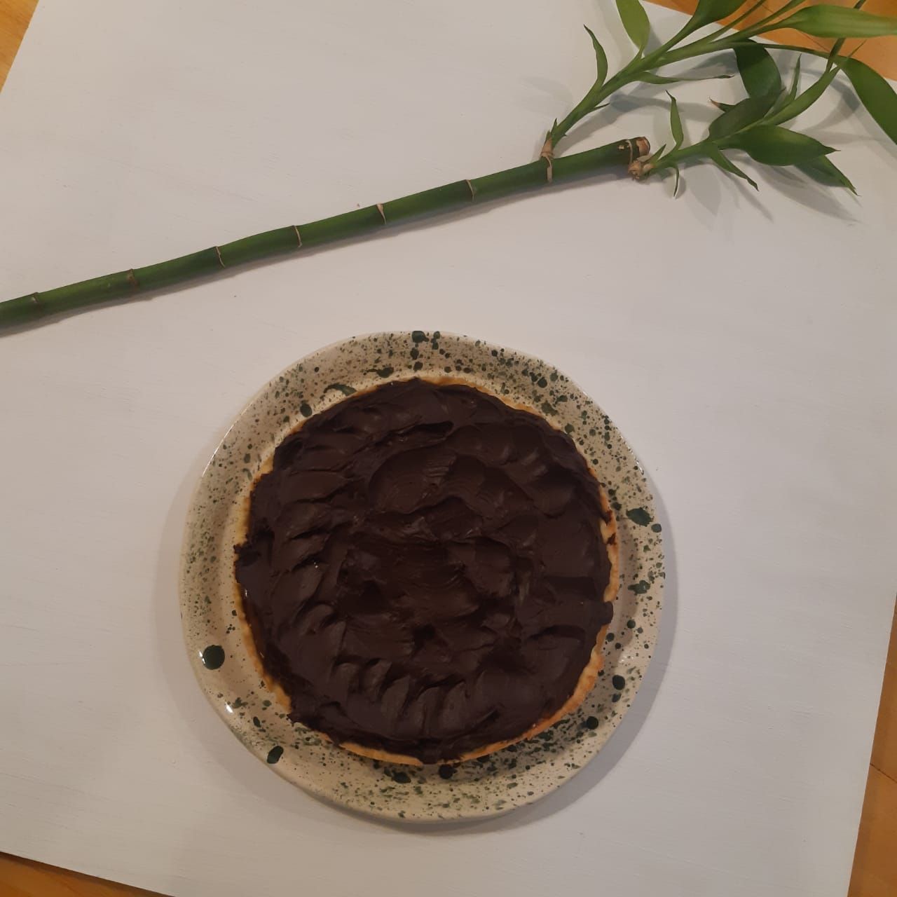 Tarta de dulce de leche y ganache de chocolate amargo