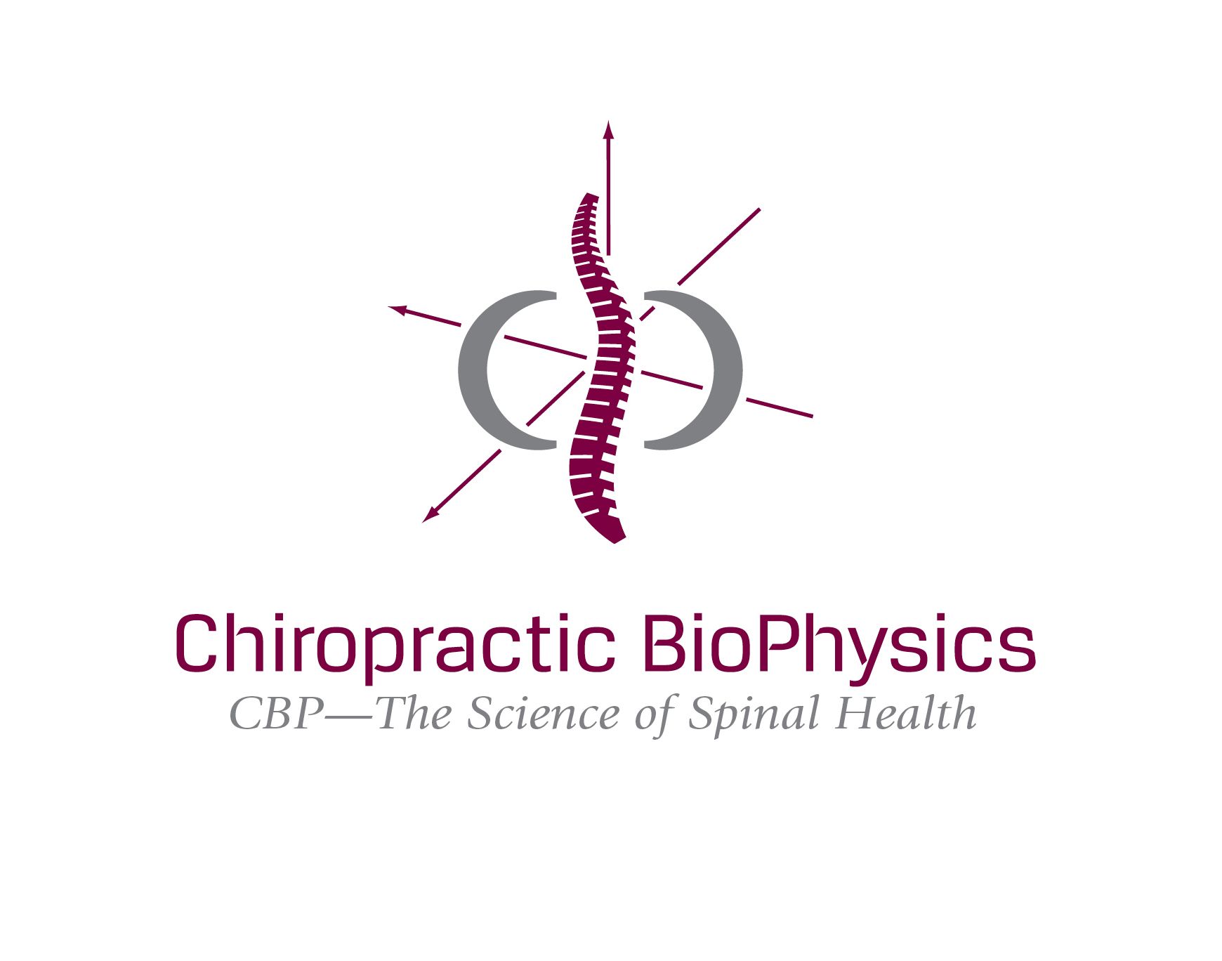 A logo for chiropractic biophysics , the science of spinal health
