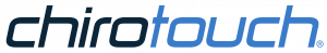 The word chirotouch is written in blue on a white background.