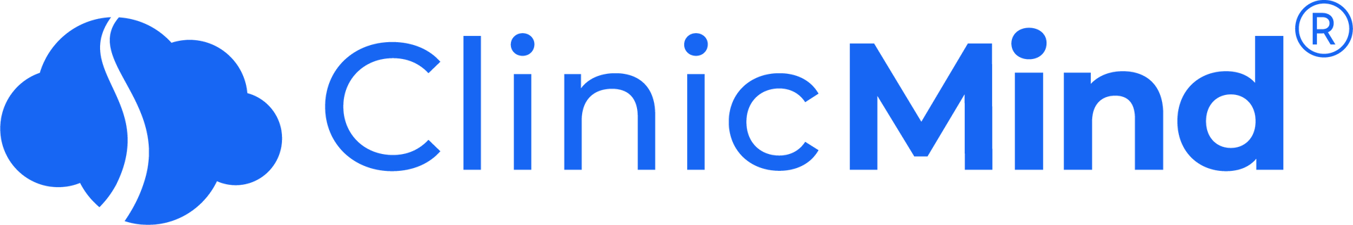 A blue logo for genesis by clinic mind