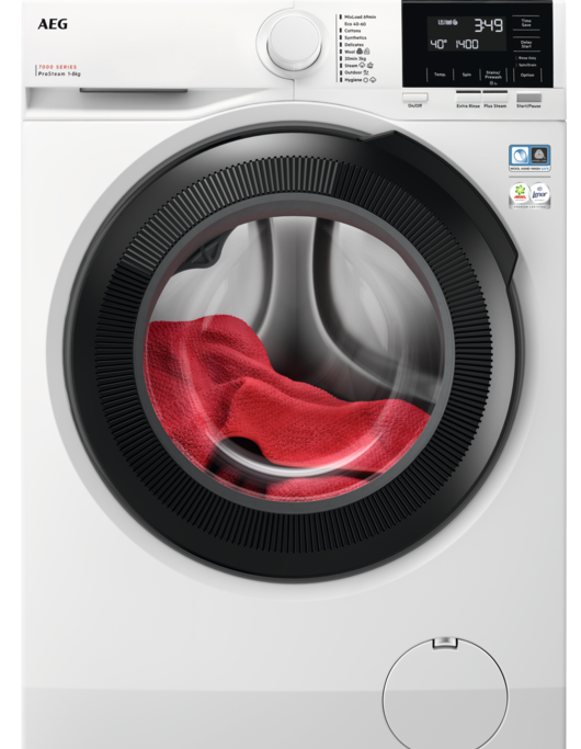 AEG ProSteam® Technology LFR71844B 8Kg Washing Machine with 1400 rpm - White