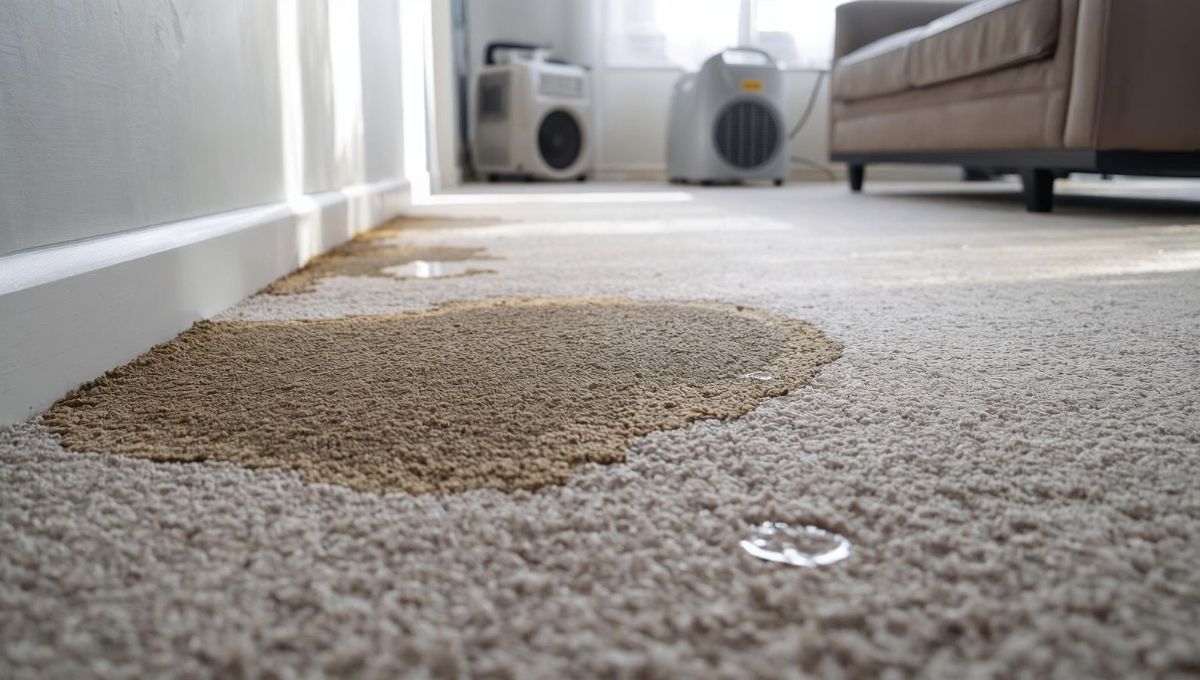 Mold in Carpet from Water Damage