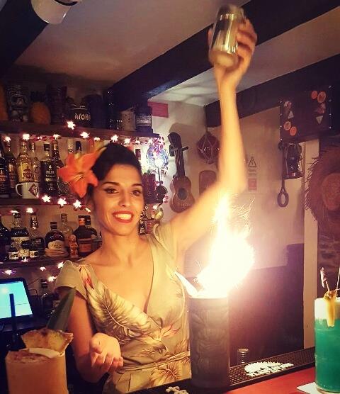 Classic tiki 1934 Don Beachcomber  Zombie cocktail  at Pukiki Bar Madeira