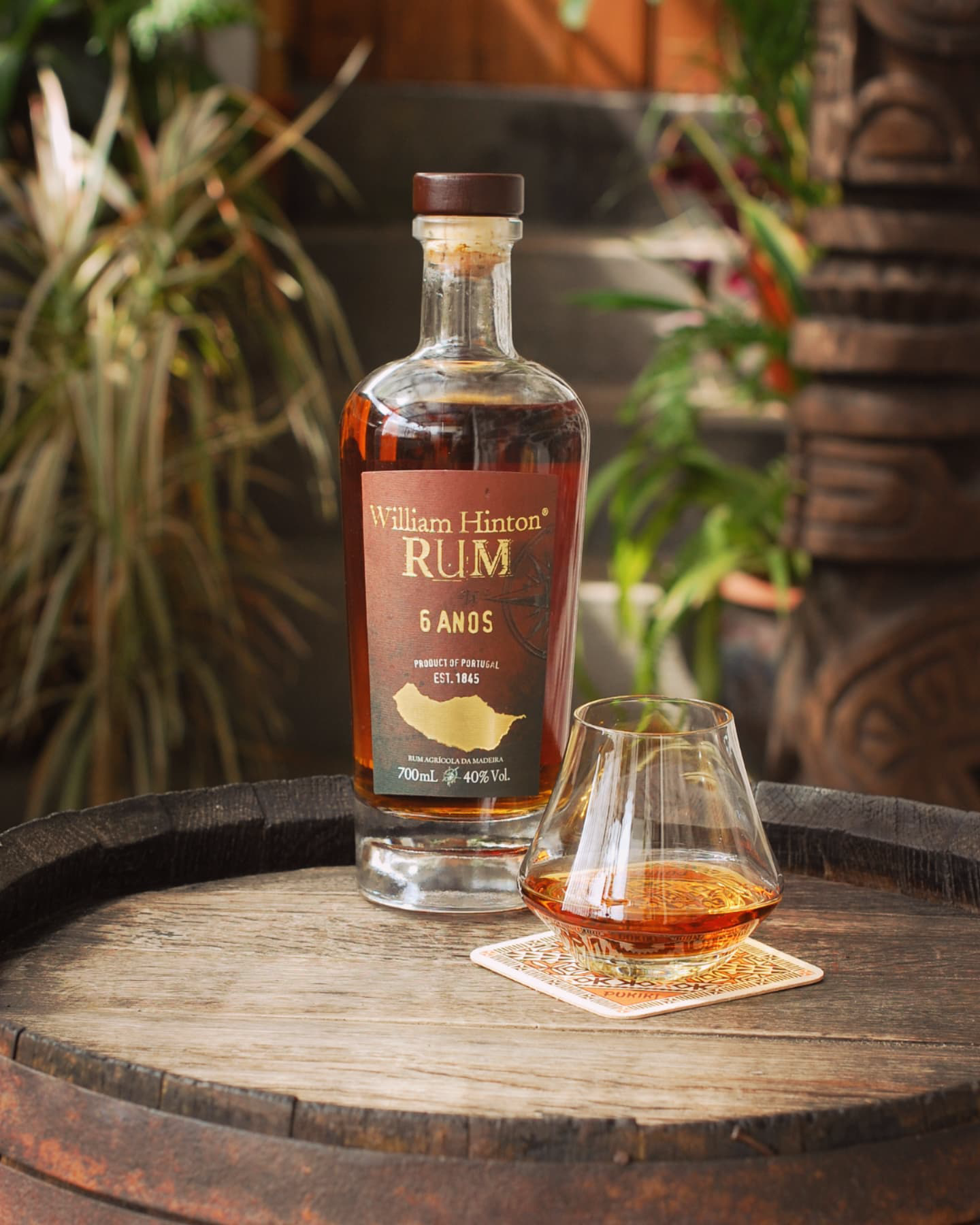 William Hinton 6 year old madeira rum available at Pukiki