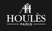 Logo for Houlès Paris, a company, features the company name below a monogram of the letter