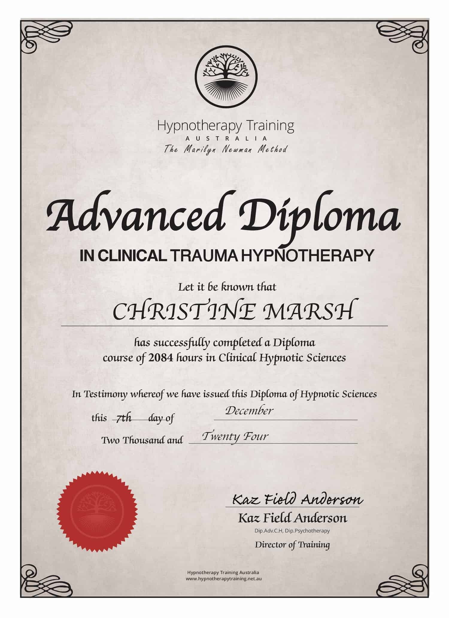 An Advanced Diploma In Clinical Trauma And Hypnotherapy — My Energetic Craft In Morisset, NSW