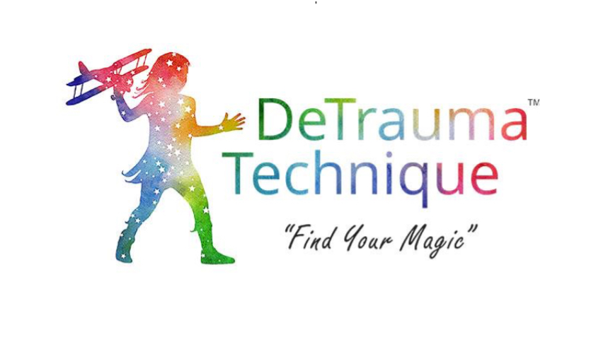 A colourful logo for a company called detrauma technique.