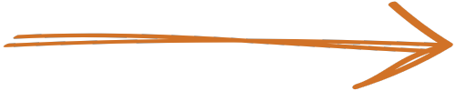 An orange arrow pointing to the right on a white background.