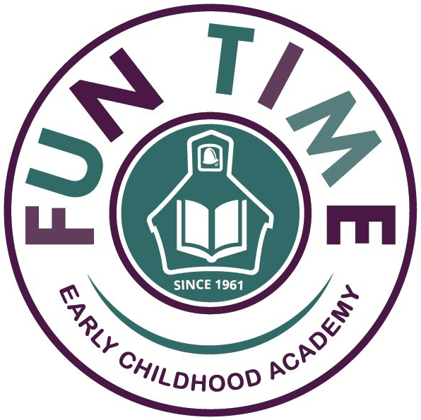 Logo for Fun Time Early Childhood Academy with a circle and stylized book.