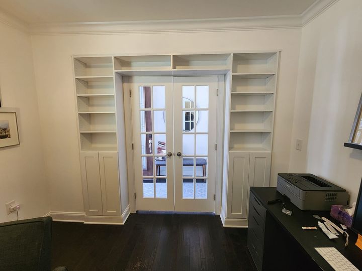 Double Doors with Cabinets