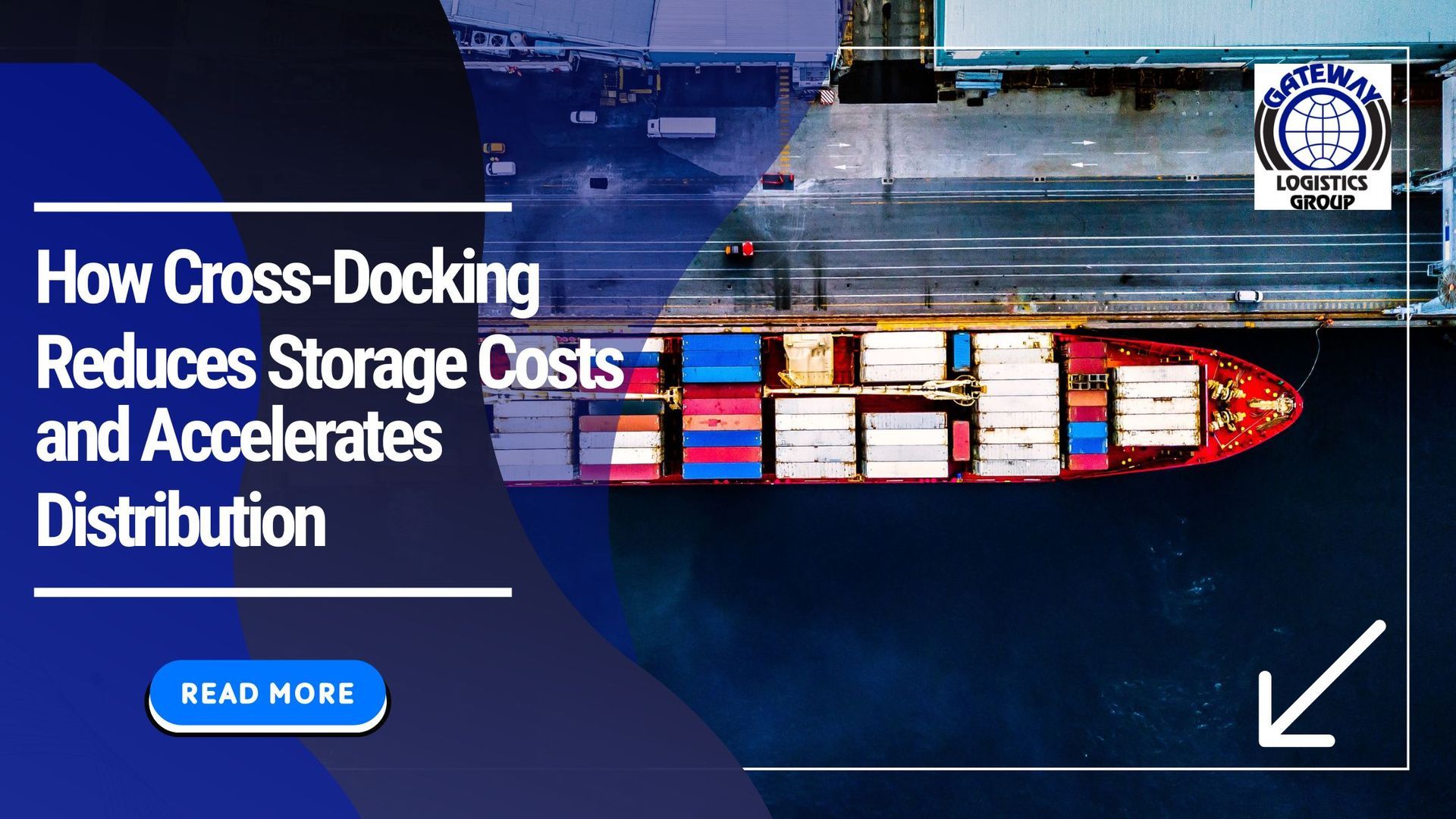 An image of a cargo ship docked and loaded with a container