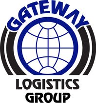 Gateway Logistics Group logo: blue globe inside black tires, blue text "GATEWAY" above, "LOGISTICS GROUP" below.