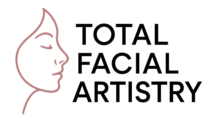 Logo: Outline of a face next to the words "TOTAL FACIAL ARTISTRY".
