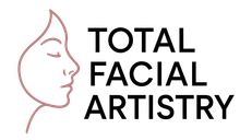Logo: Outline of a face next to the words "TOTAL FACIAL ARTISTRY".