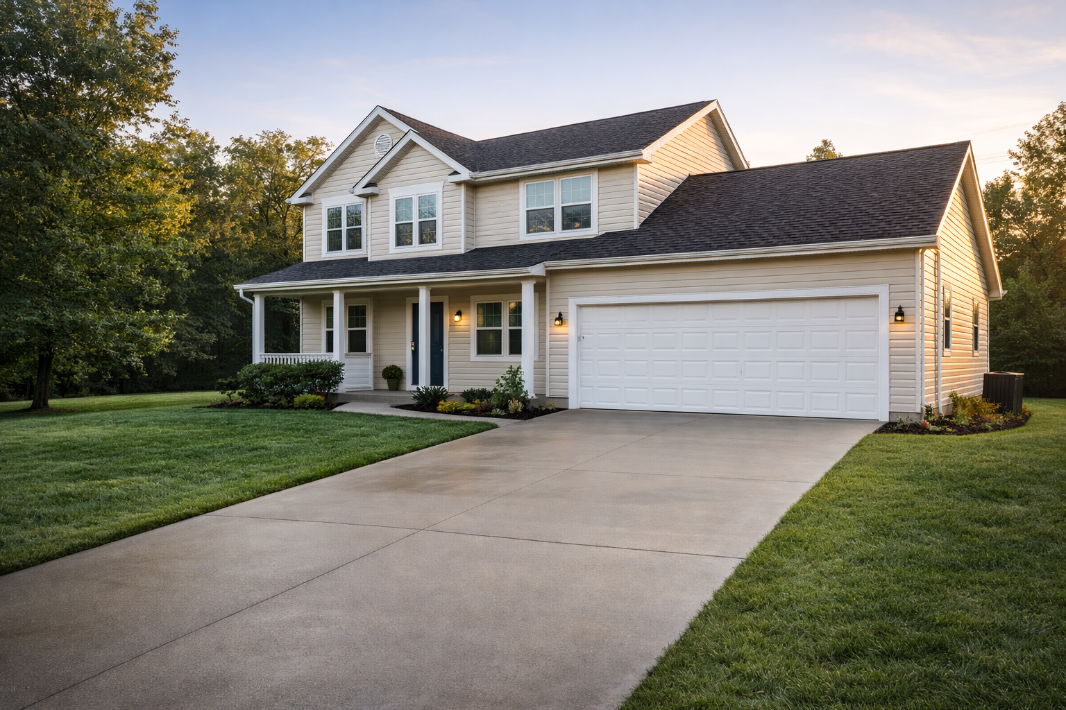 White modern kitchen with cabinets, stove, sink, and hood.