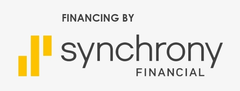 Logo for Synchrony Financial, with yellow graphic and text 