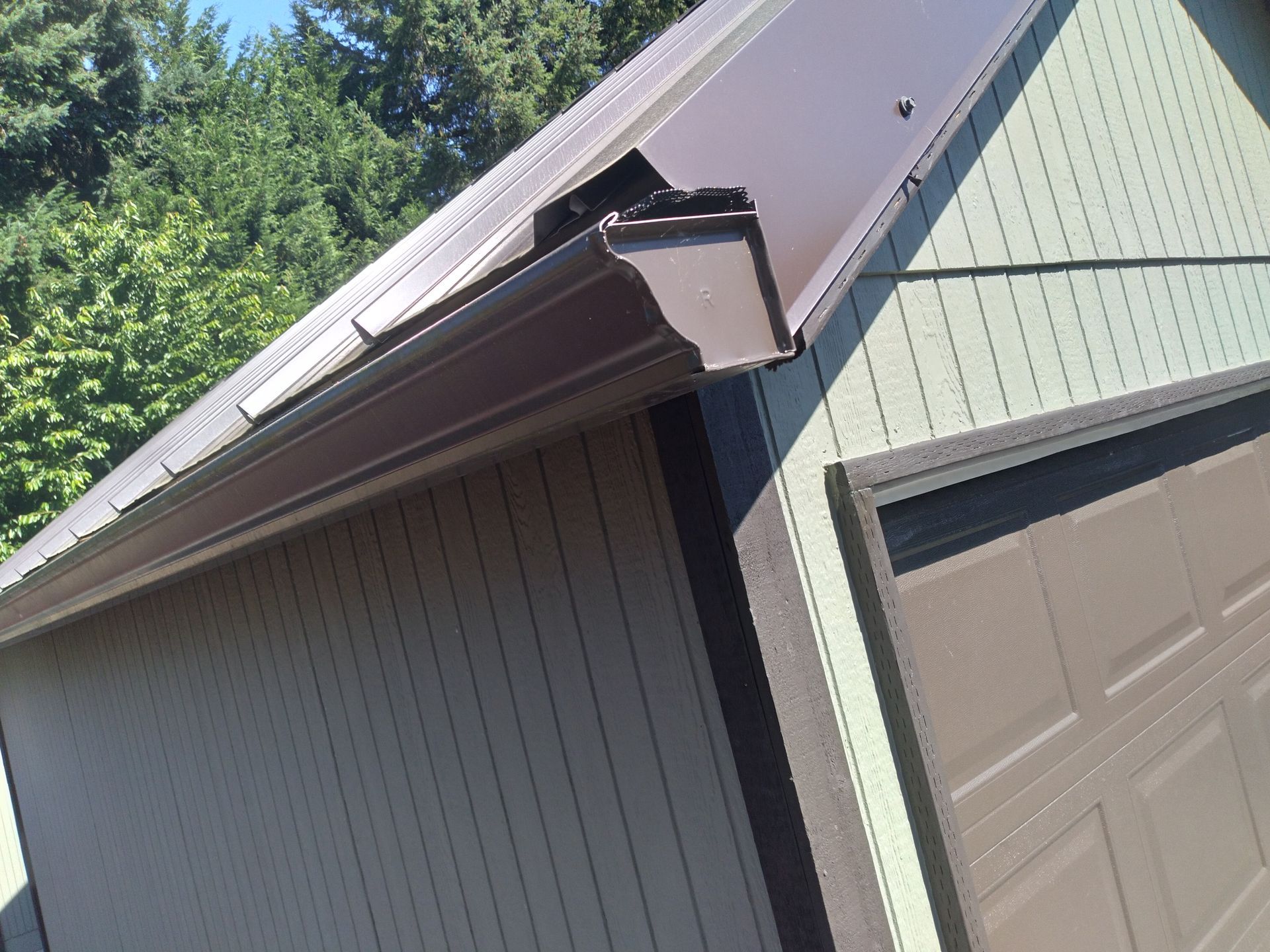 Gutter cleaning in Olympia, WA performed by Rainy Day Solutions