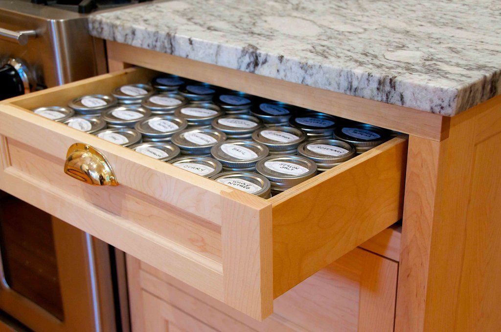 Drawer with Jars — Cleveland, OH — Trademark Carpentry Service
