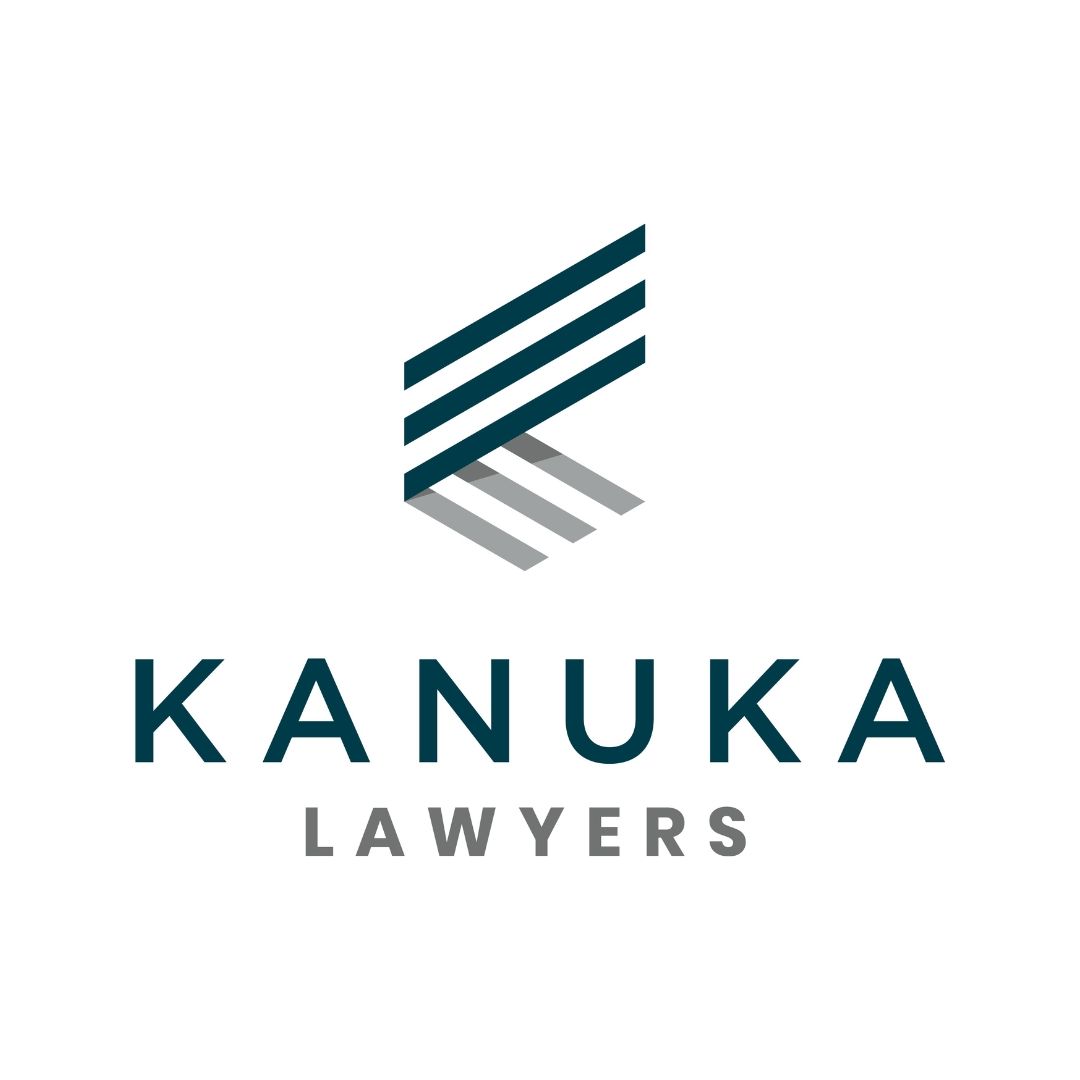 A logo for kanuka lawyers is shown on a white background.