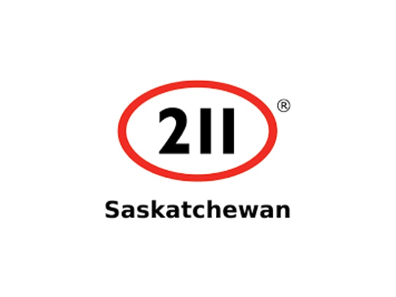 A logo for a company called 211 saskatchewan
