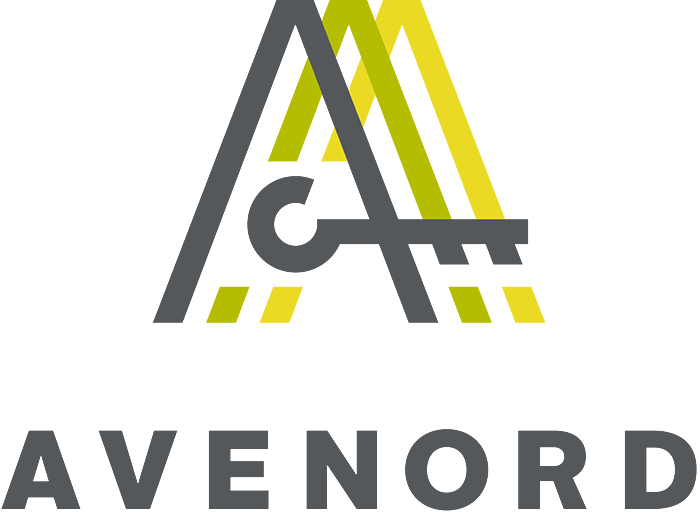 Un logo pour avenord avec une lettre a et une clé