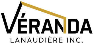 Le logo de véranda lanaudière inc. est noir et or.