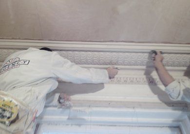 Plaster coving repairs