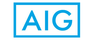The aig logo is blue and white in a square on a white background.