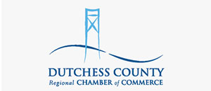 The duchess county regional chamber of commerce logo shows a bridge.