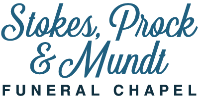 The logo for stokes prock & mundt funeral chapel