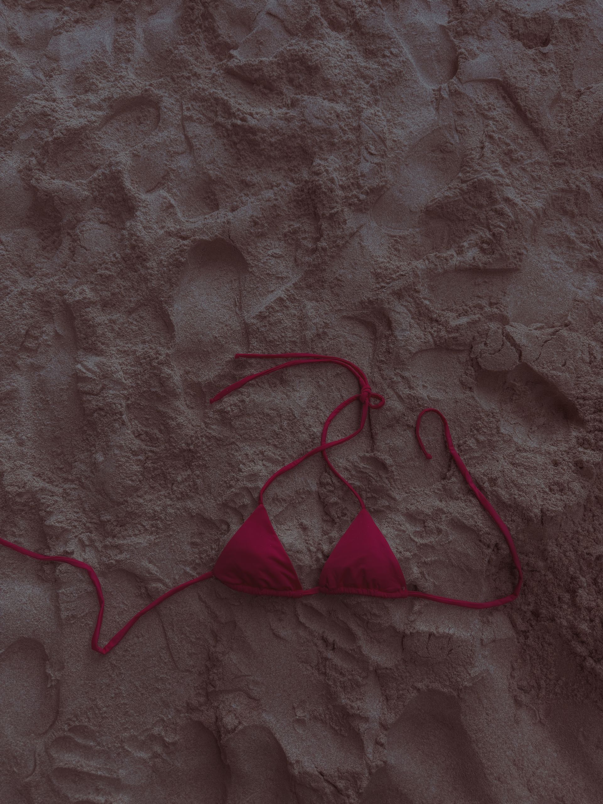 Top Biquíni Cortininha Vermelho com Proteção UV50+ | Biquini Vermelho