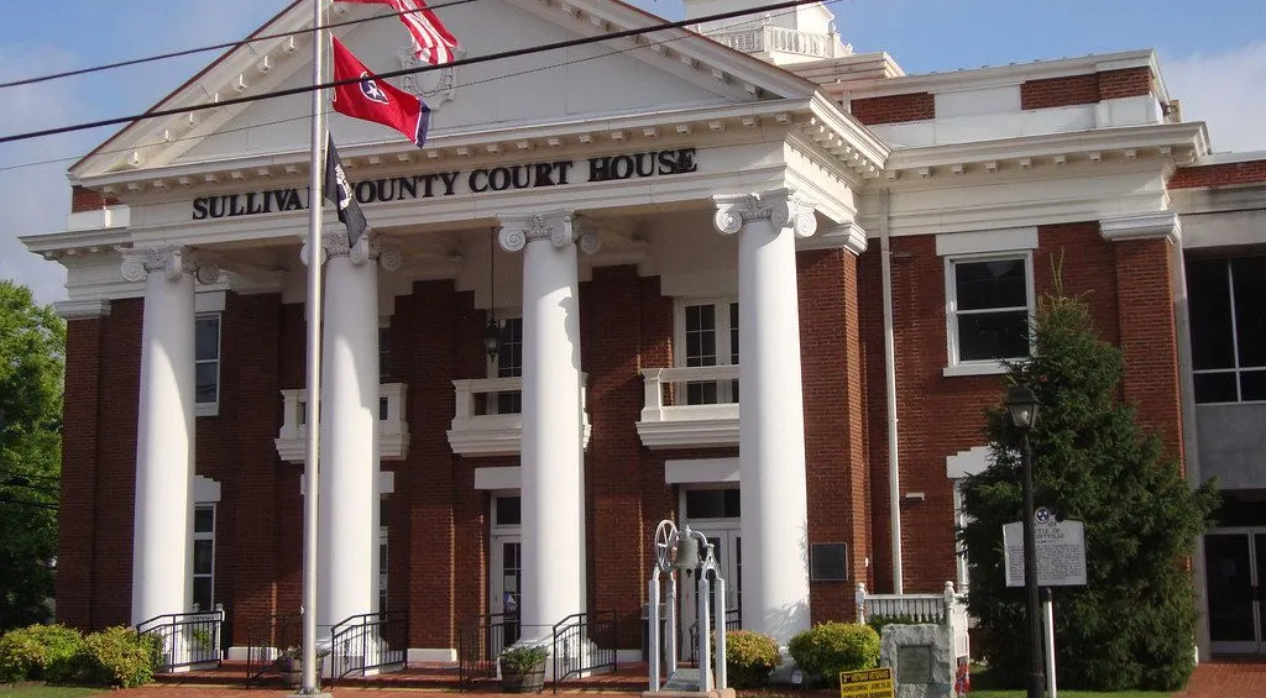 Sullivan County Tennessee Courthouse in Blountville Tennessee