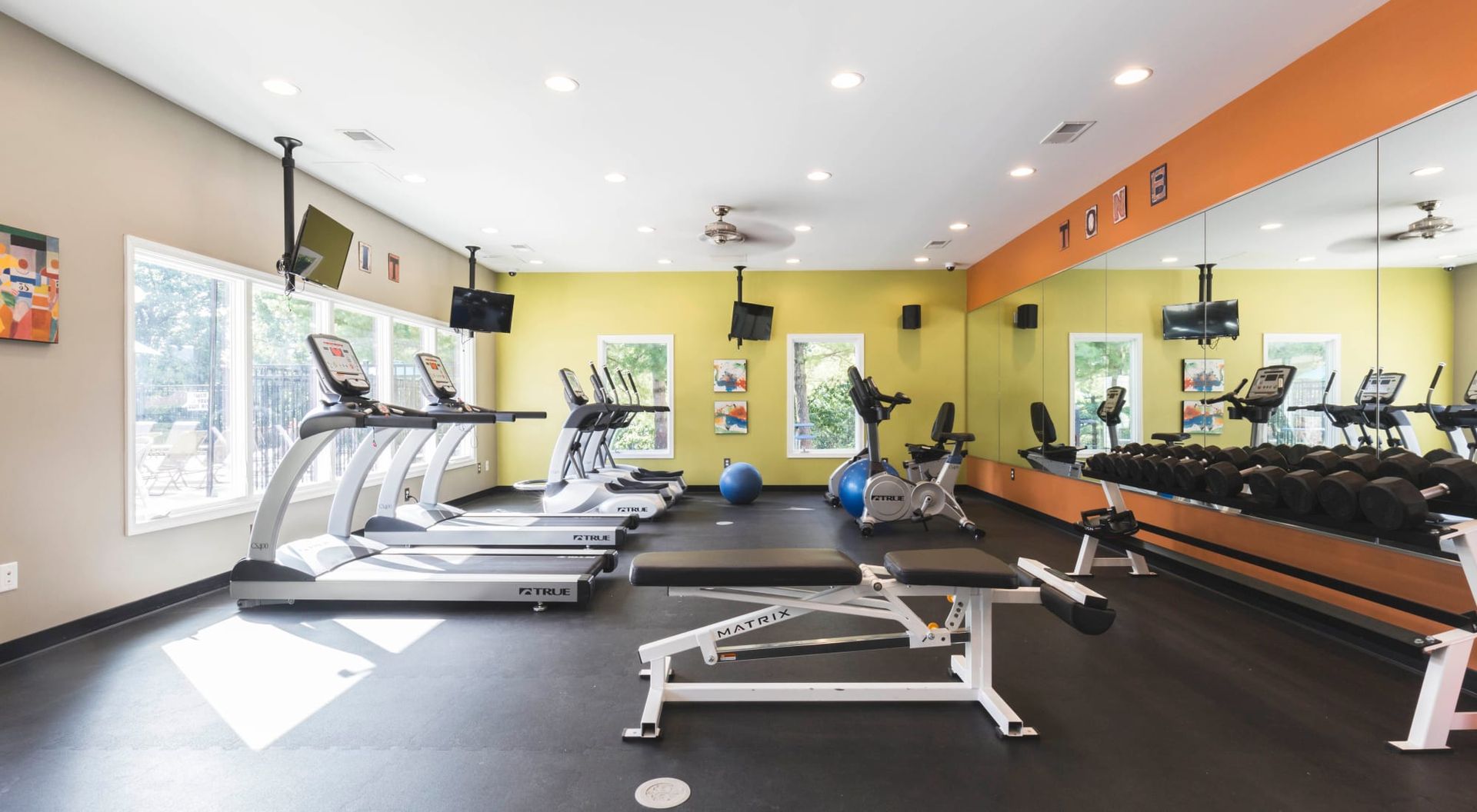 Fitness center at Hickory Woods in Roanoke, VA.