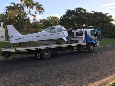 Small Plane On A Truck —  24/7 Towing & Transport in Andergrove, QLD