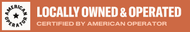 Gorjanc Home Services is certified Locally owned & operated. Badge with an American logo and the words “Certified by American Operator”