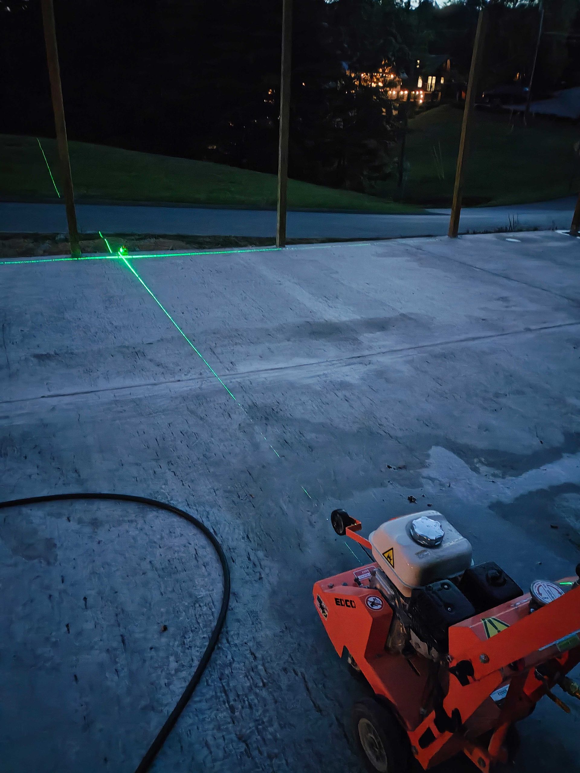 Machine Sitting On A Concrete — Knoxville, TN — DABZ CO LLC Electrical & Building Contractors