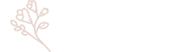 Pale beige floral illustration on a white background.