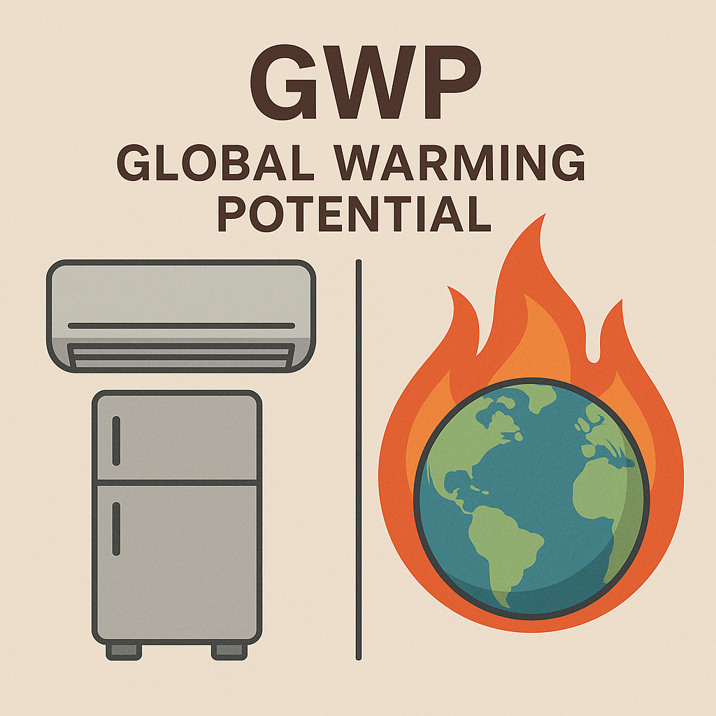 Técnico HVAC manipulando un cilindro de refrigerante con precaución, mostrando responsabilidad ambiental