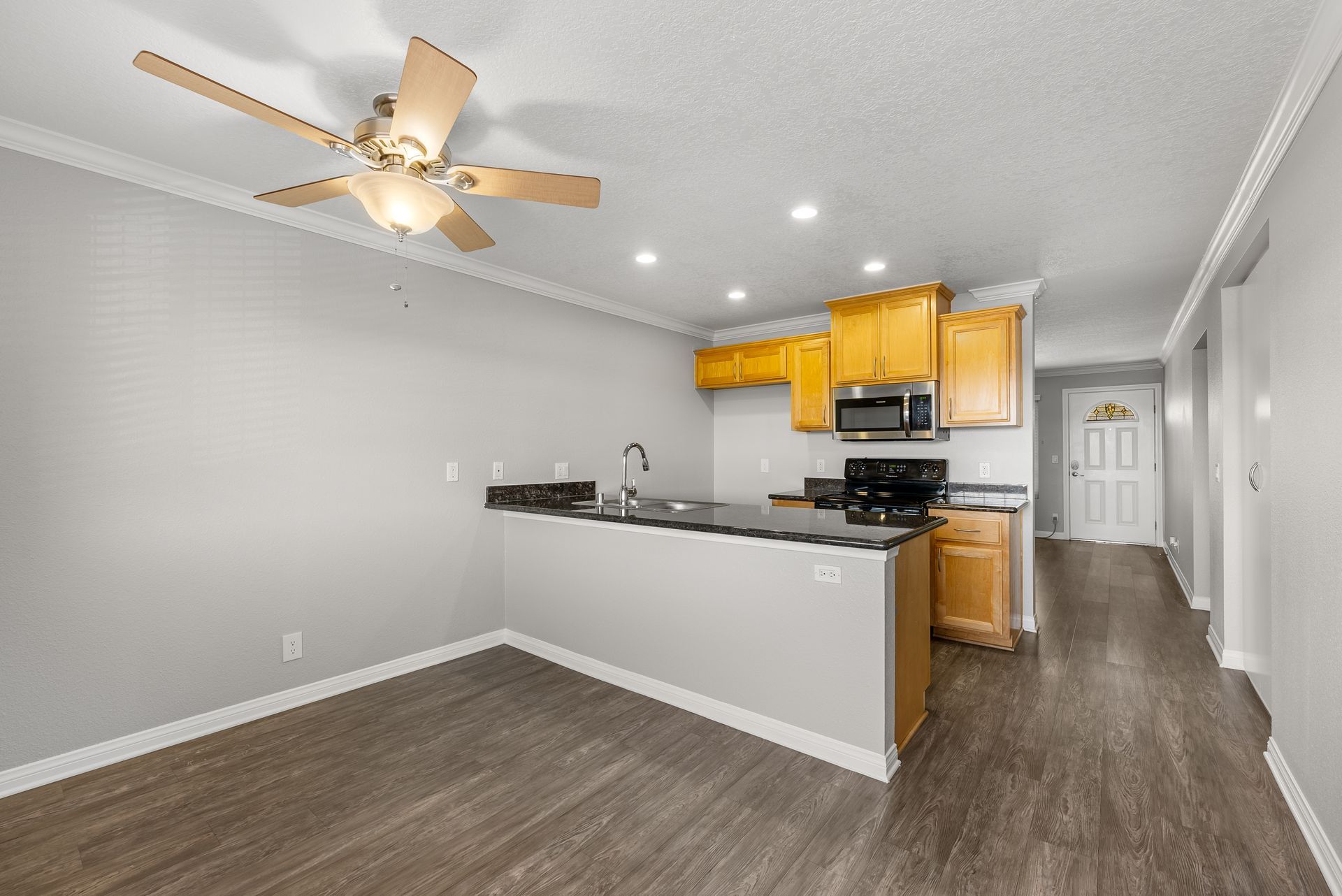 unfurnished dining room