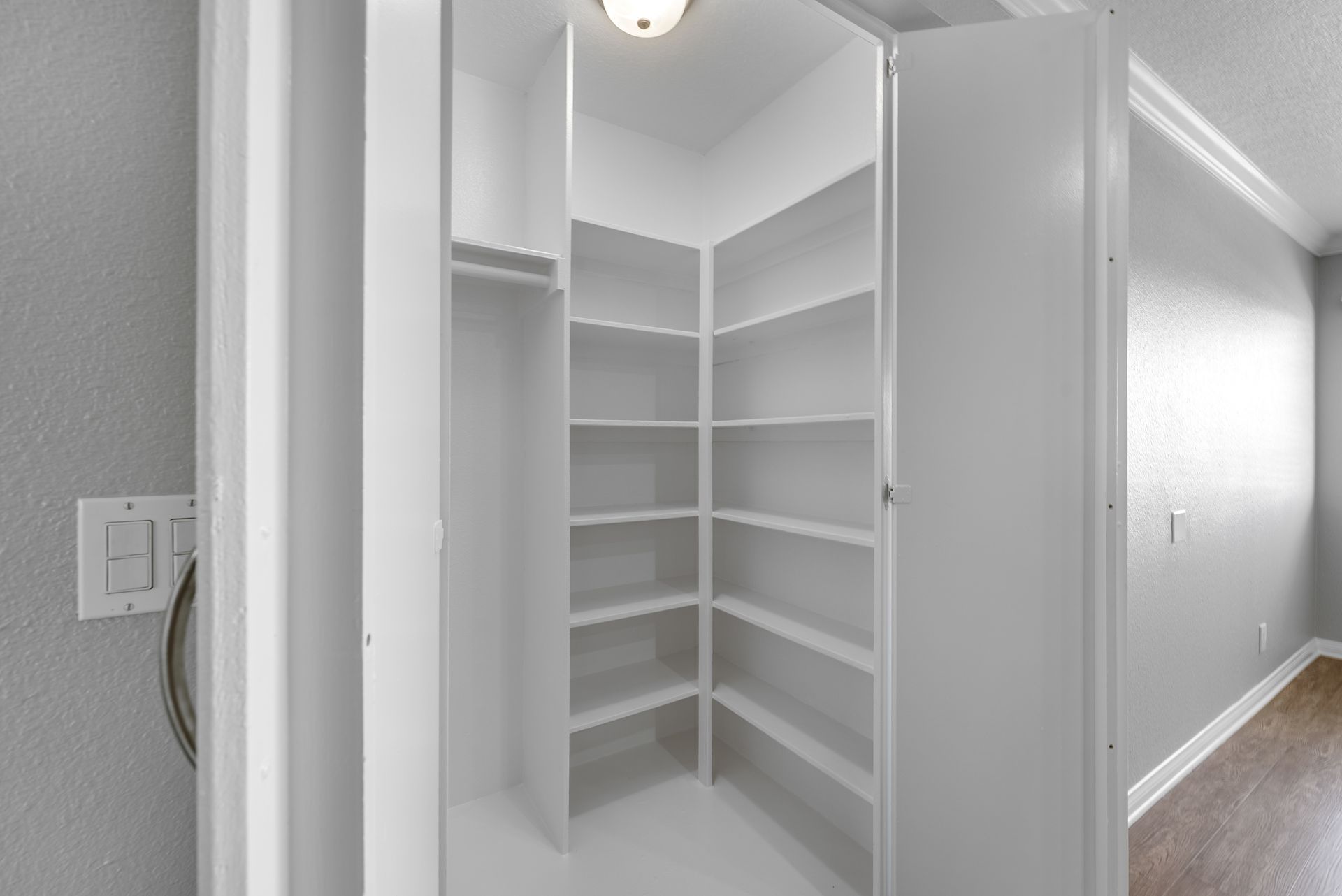 Pantry shelves