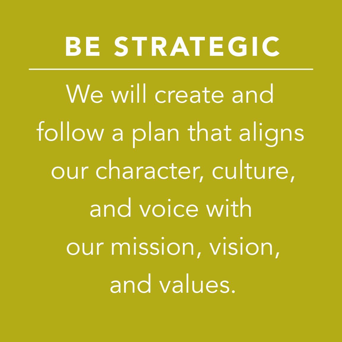 Be Strategic Quote
