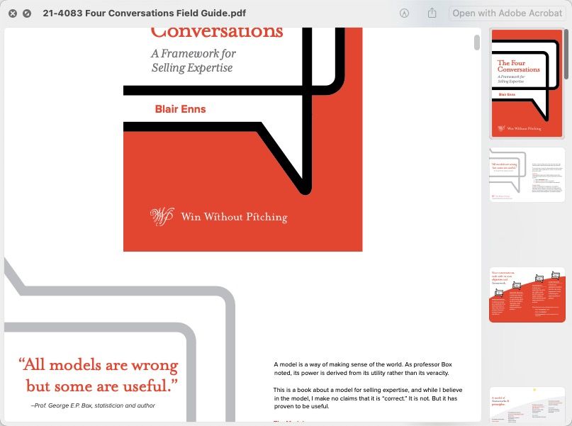 Win Without Pitching Sales Training Guide